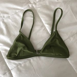Green bikini top